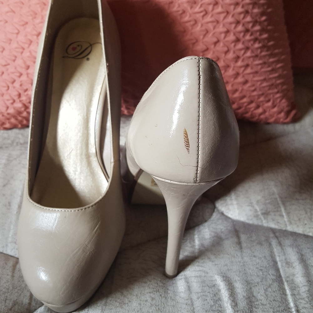 Tan Platform Heels